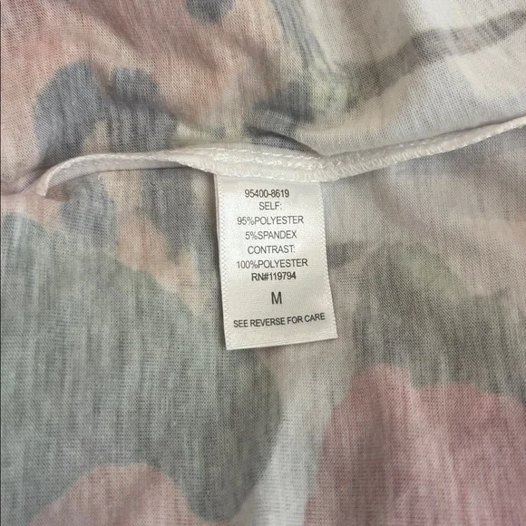 One world sleep medium butterfly maxi silky Cami straps loungewear NWT - Picture 7 of 7